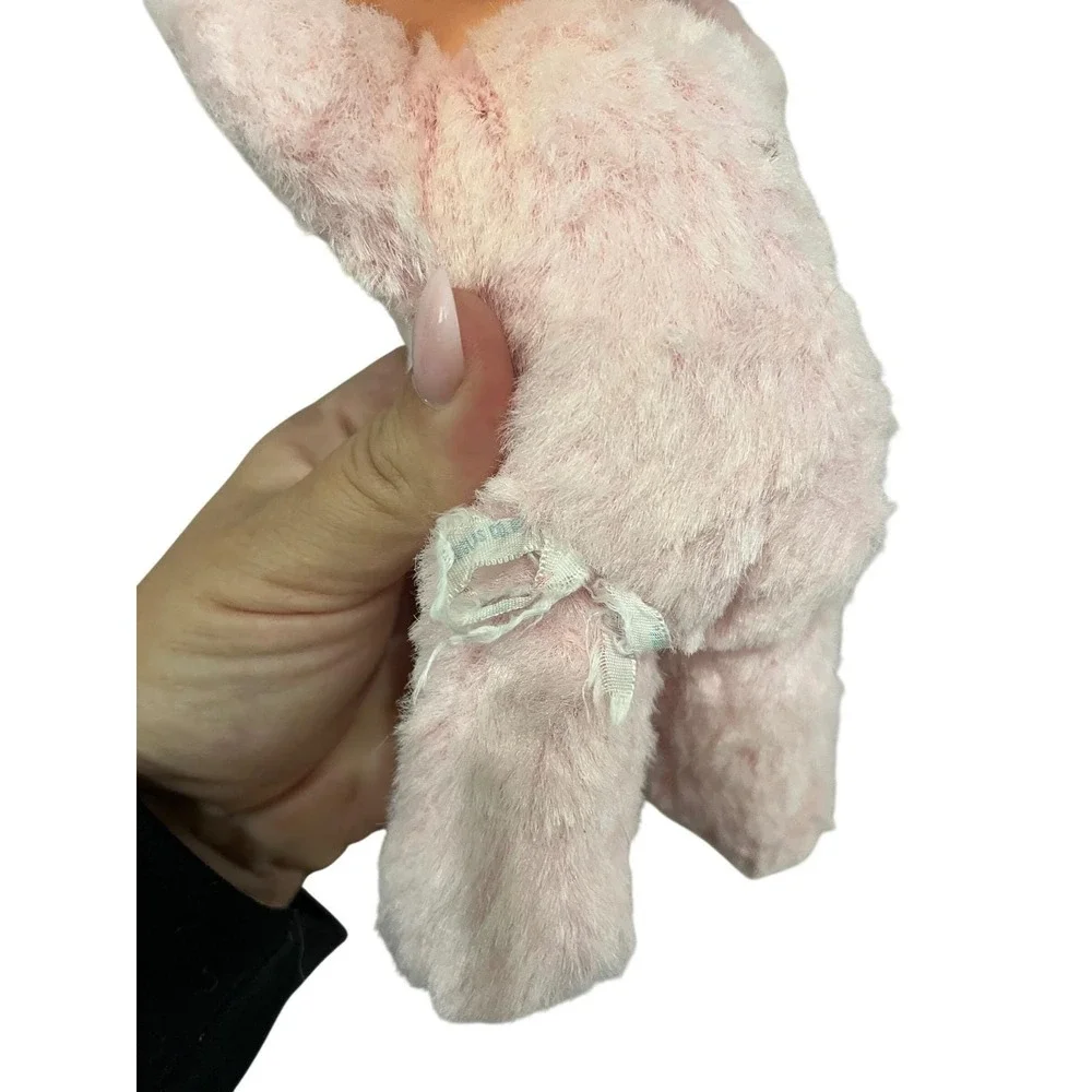 Vintage Rubber Face Douglas Cuddle Doll Pink Plush Stuffed Toy Mid Century Retro
